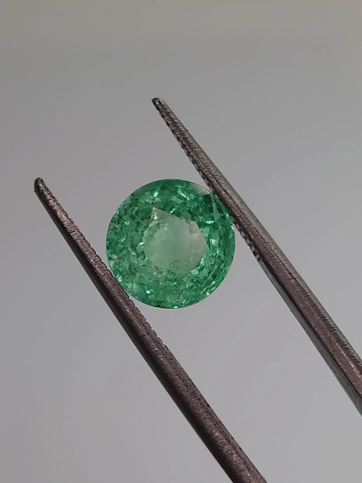 2.79ct Natural Emerald Round Cut Loose Gemstone From Panjshir Afghanistan — view 3